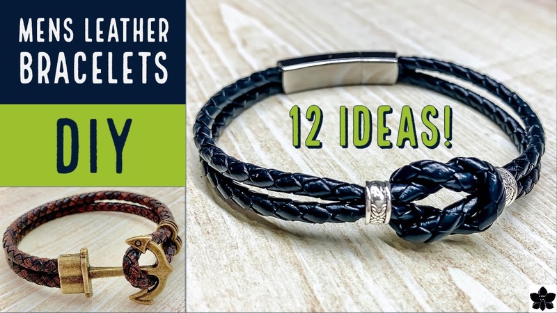 12 DIY Mens Leather Bracelet Designs and Gift