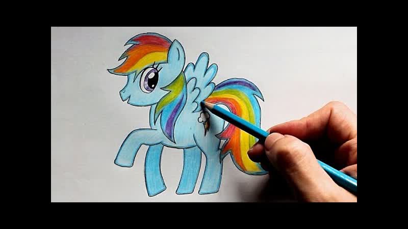 Как Нарисовать Пони поэтапно ( Ehedov Elnur) How to draw a Pony step by
