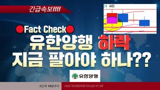 유한양행 과 알테오젠 하락시그널 포착!!!! 지금 팔아야 하나??불안한 시그널이 나오고있다