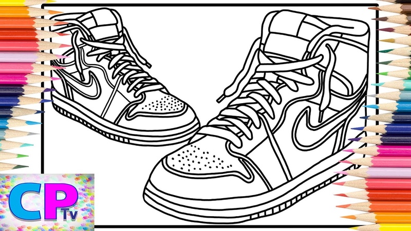 Nike Air Jordan Coloring Pages, Nike Shoes Coloring, 3rd Prototype I Know NCS