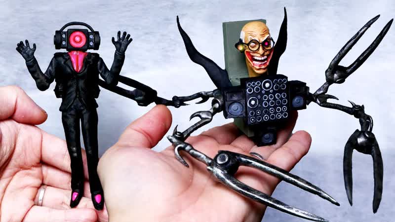 Making Skibidi Toilet Miniature Diorama Timelapse 7 Upgraded Mad Scientist Toilet VS Speaker