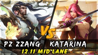 Pz Zzang - Yasuo vs Katarina MID Patch  - Yasuo Gameplay