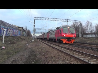 Электропоезд ЭД4М-0396 сообщением Москва - Ожерелье