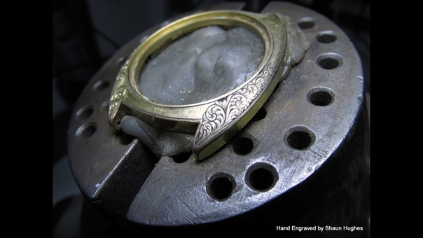 New Life to an old watch case Hand Engraving by Shaun