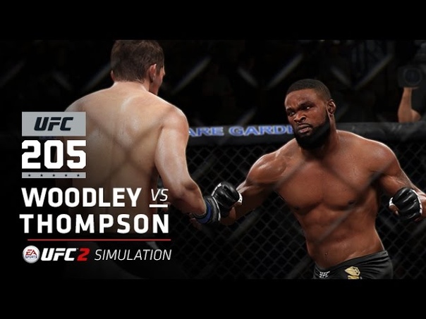 UFC 205, EA SPORTS UFC 2 Simulation Woodley vs