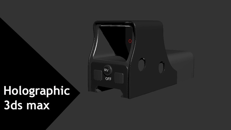 Modeling Holographic sight 3ds max tutorial part