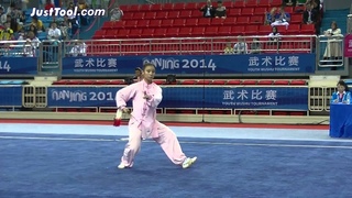 Nanjing 2014 Youth Wushu Tournament - Wushu (Taolu) - Women’s Taijijian (Tai Chi Sword) - 1st Place