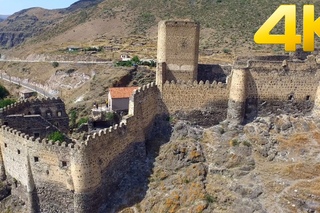 Khertvisi Fortress /   / Крепость Хертвиси / - 4K aerial video footage DJI Inspire 1