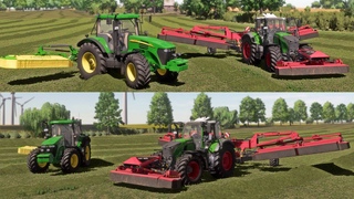 Farming Simulator 22 / Карта Fehmarn / Покос травы FENDT 728 + JOHN DEERE 7920