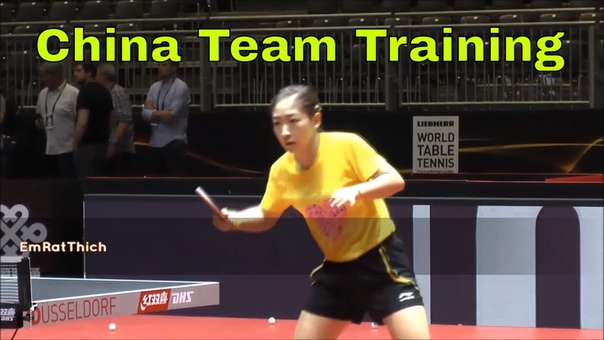 China Table Tennis Team Training at