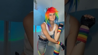 Im Blue because Im Rainbow Dash  #cosplay