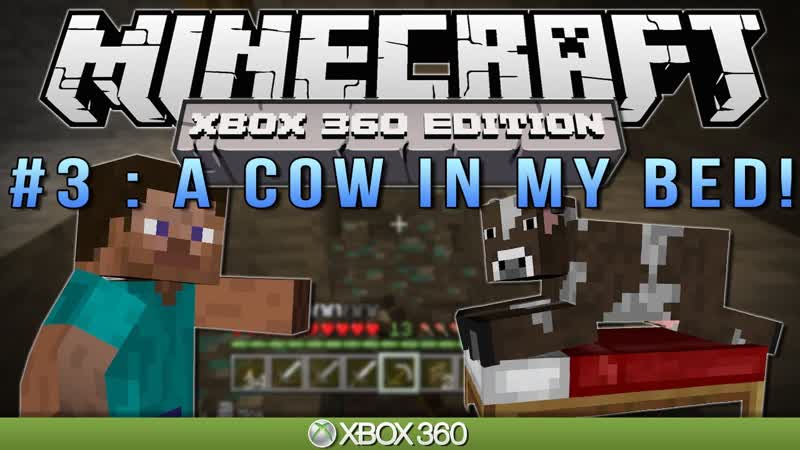Minecraft Xbox, A COW IN MY BED , Survival,