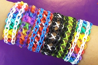 Браслеты “Двойная Бесконечность“. Плетение из резинок Rainbow Loom / Bracelet Infinity gums lesson