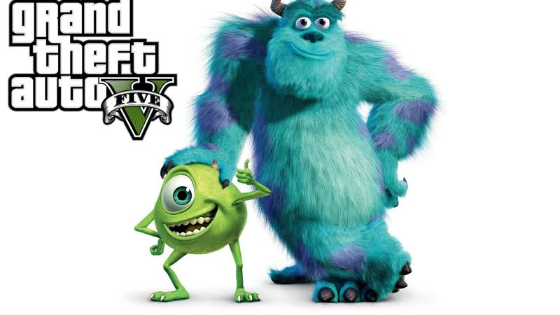 GTA 5 mod Monsters Inc ( Mike Sully ) ГТА 5 моды установка и обзор