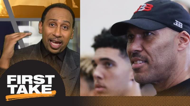Stephen A. Smith doesnt like Li Angelo Ball and La Melo Ball playing in Lithuania, First Take,
