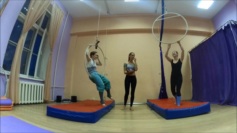 Тренировка в FABO Studio, воздушное кольцо - Скачать видео ВК