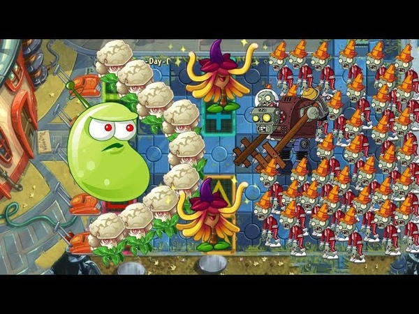 Caulipower, Witch Hazel and Laser Bean vs All Zombies Pvz