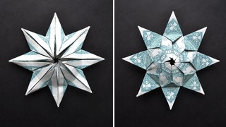 My MONEY Double-sided STAR | Modular Dollar Origami | Christmas decoration |Tutorial DIY by NProkuda