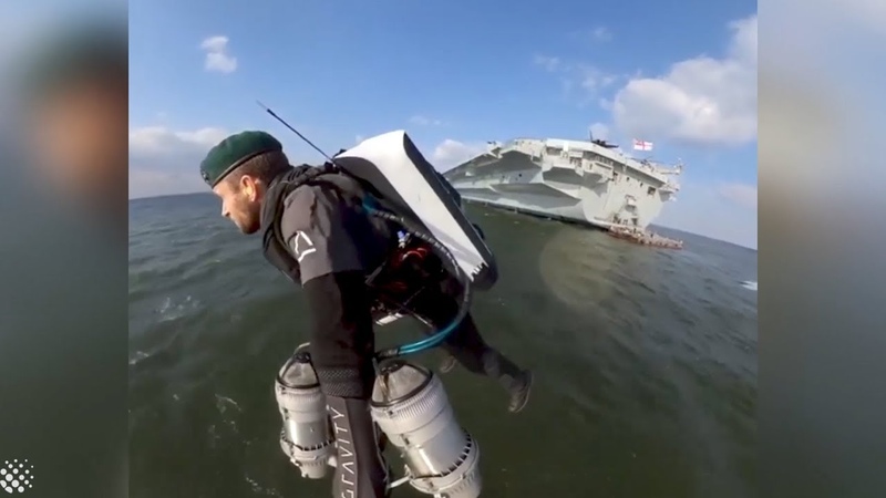 Real life Iron Man showcased his jetpack technology to military