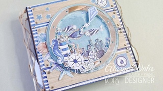 Cmo hacer un lbum con doble espina. Scrapbooking. Kora Projects.