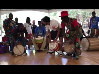 Master Drummers Jam After Class at Camp Fareta 2017!