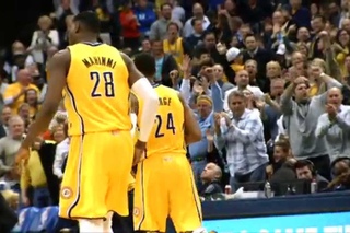 Paul George’s Drive and Dunk on LBJ in Phantom Slow Mo