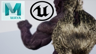 UE4 Realtime Hair/Fur - TUTORIAL - Maya Xgen to Unreal Engine 4