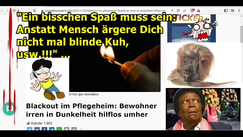Ein bisschen Spaß muss sein: Anstatt Mensch ärgere Dich nicht mal blinde
