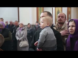 Литургия на Архиерейском подворье города Гродно. Неделя 2-я Великого поста. Мгновения