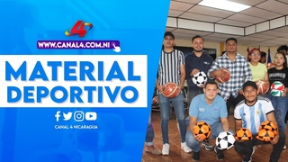 Juventud Sandinista entrega material deportivo a consejos de deportes de universidad pblicas