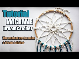 Tutorial Macrame DreamCatcher | The easiest way to make  a dream catcher | DIY for beginners |