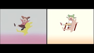 Comparison - /a/ draws Soramimi Cake - Azumanga Daioh Opening
