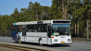 Автобус Mercedes-Benz O407 (АВ 121 22). Покатушки по Барнаулу. / A ride in a Mercedes-Benz O407.