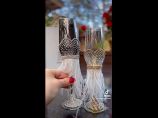 Chicago musical glasses gift handmade design