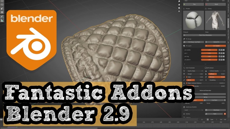 6 Blender Cloth Modeling Simulation