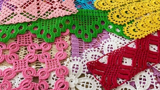 CROCHET NEWEST and MOST BEAUTIFUL DESING Runner, Blouse, Shawl Motifs and Patterns