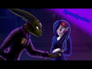 William Afton (Scraptrap) and Ballora Will you dance with me (FNaF/speedpaint)