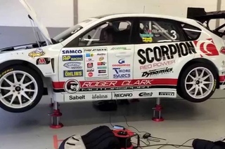 2014 UK Silverstone Time Attack Round 1 Roger Clark Subaru Gobstopper 2 - Blow Out