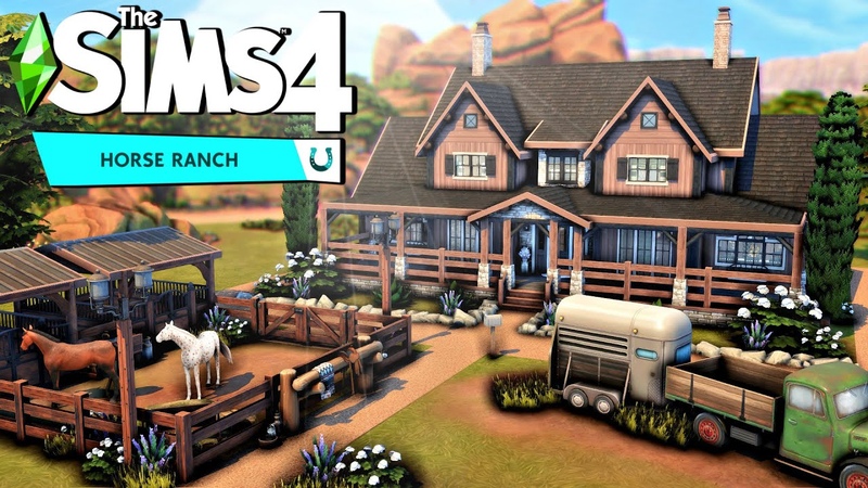 Large Family Home For 6 Sims and 2 Horses , , The Sims 4 Horse Ranch: Speed
